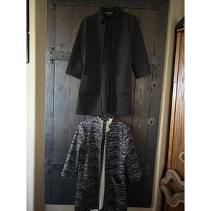 New York Clothing Co NYCC Women's Open Front Blazer Jacket Lot Of 2 Size PS E265